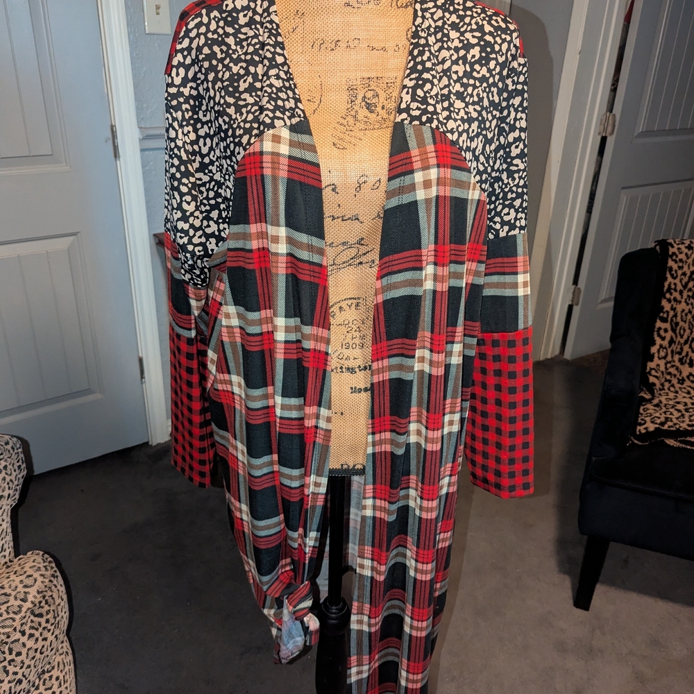 Plaid and Patterned Women's Cape
